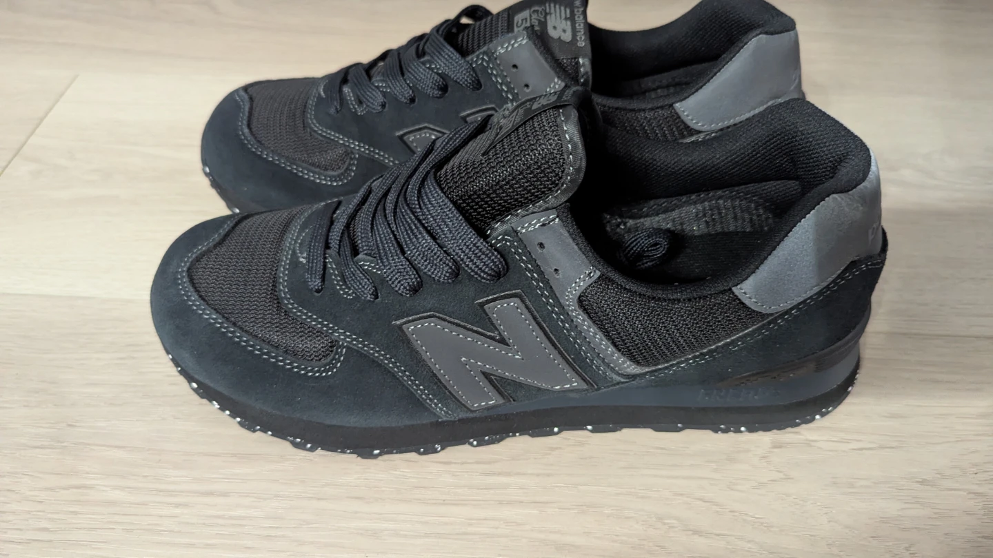 New Balance 574 Men's Running Shoes - Black Mens US 10 - photo 2