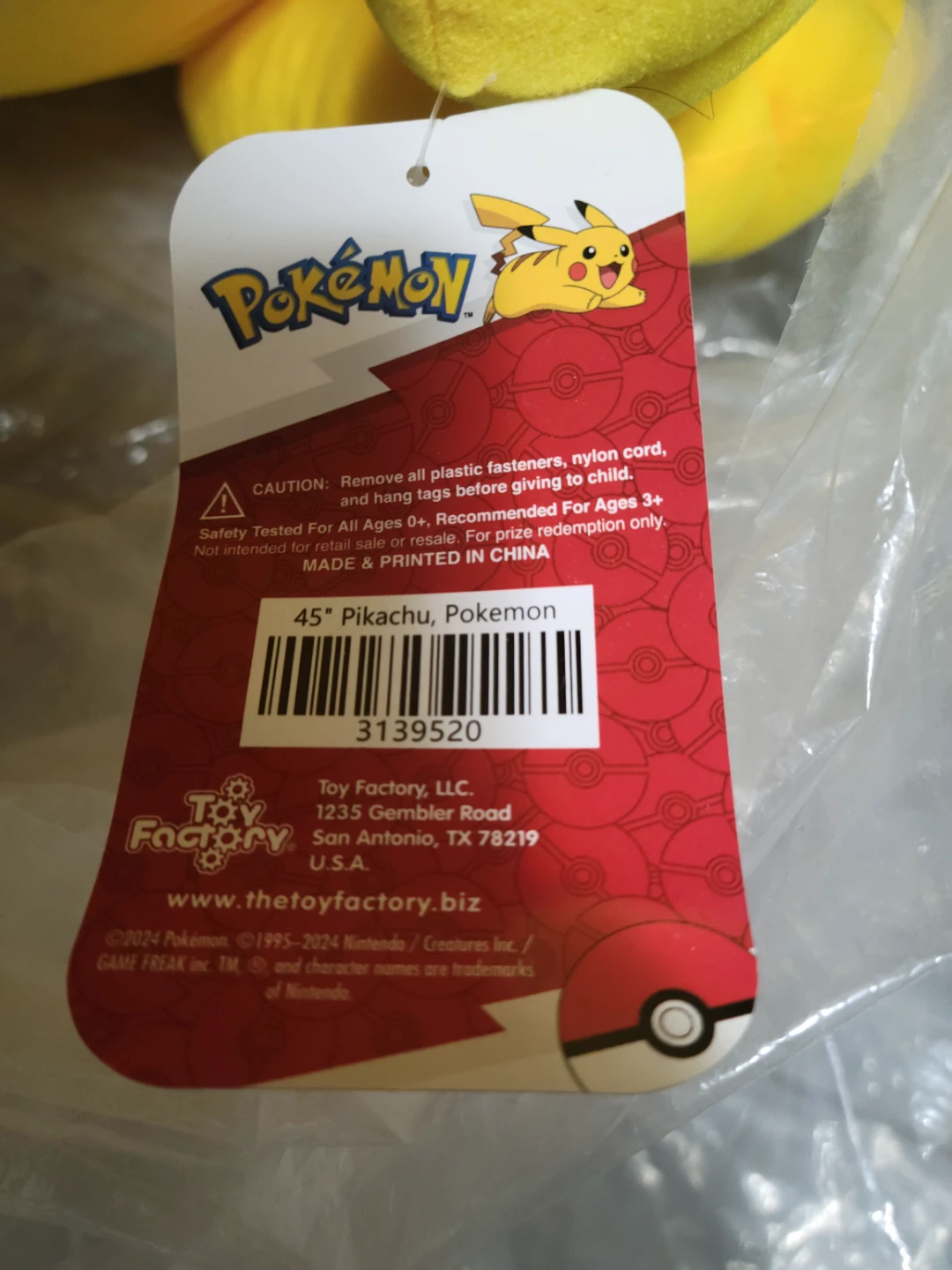 Giant Pikachu Plush Toy 45" - photo 3