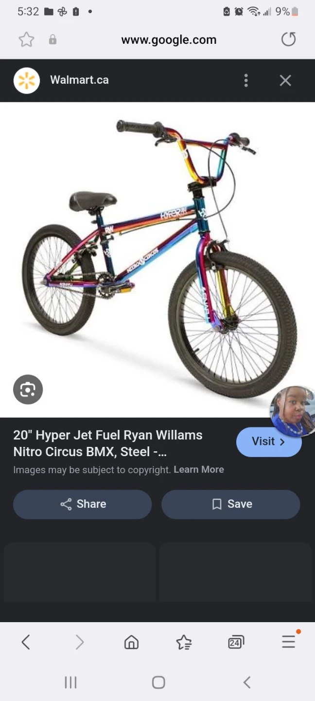 20" Hyper Jet Fuel Ryan Williams Nitro Circus BMX Bike
