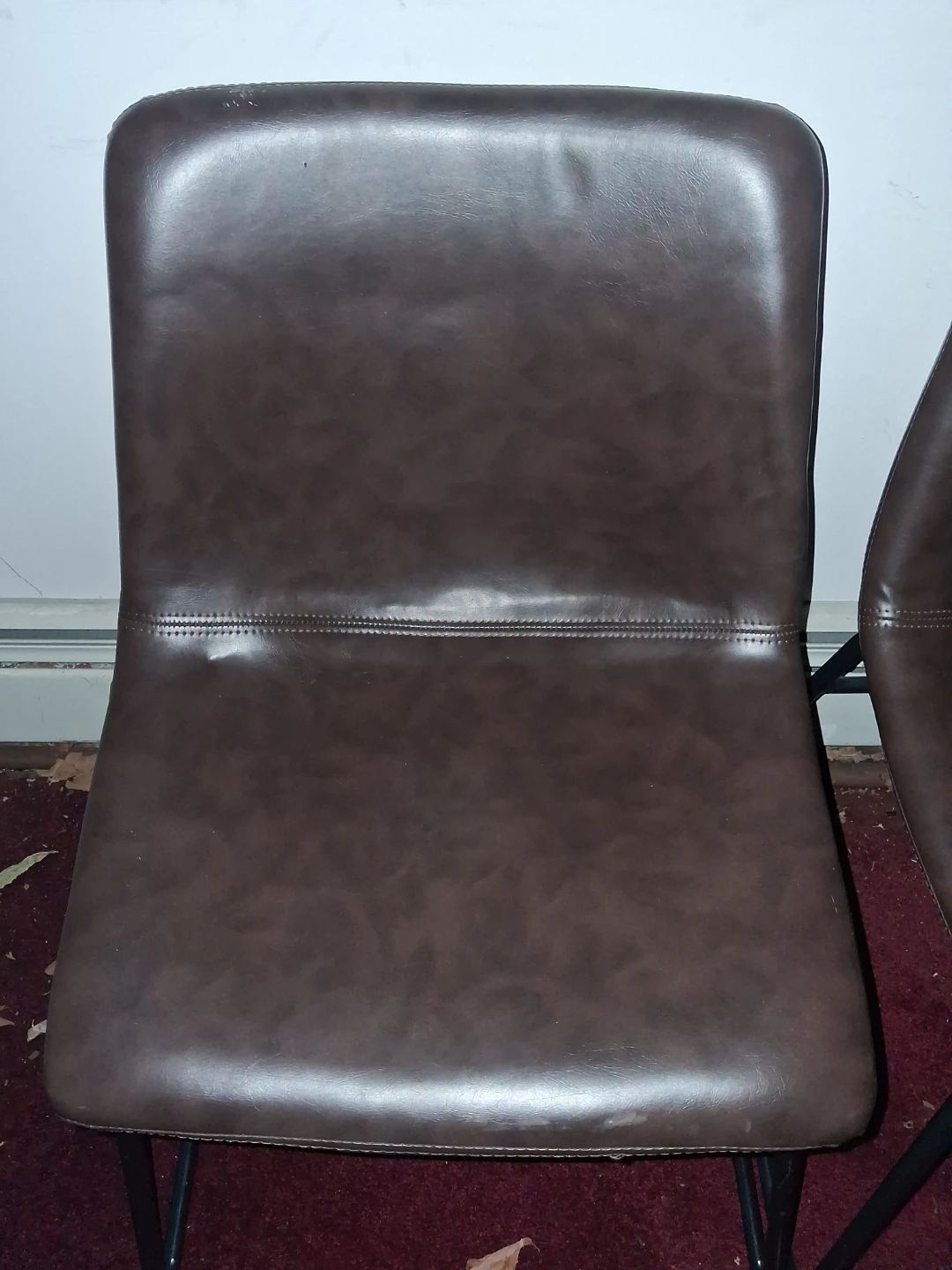 Dark Brown leather Chairs (Set of 2) - photo 3