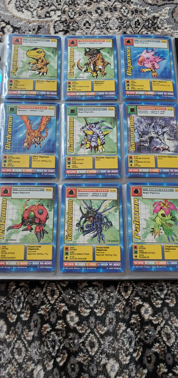 Collection of Digimon Trading Cards