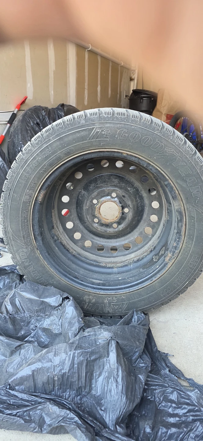 Goodyear Winter Tires on Rims