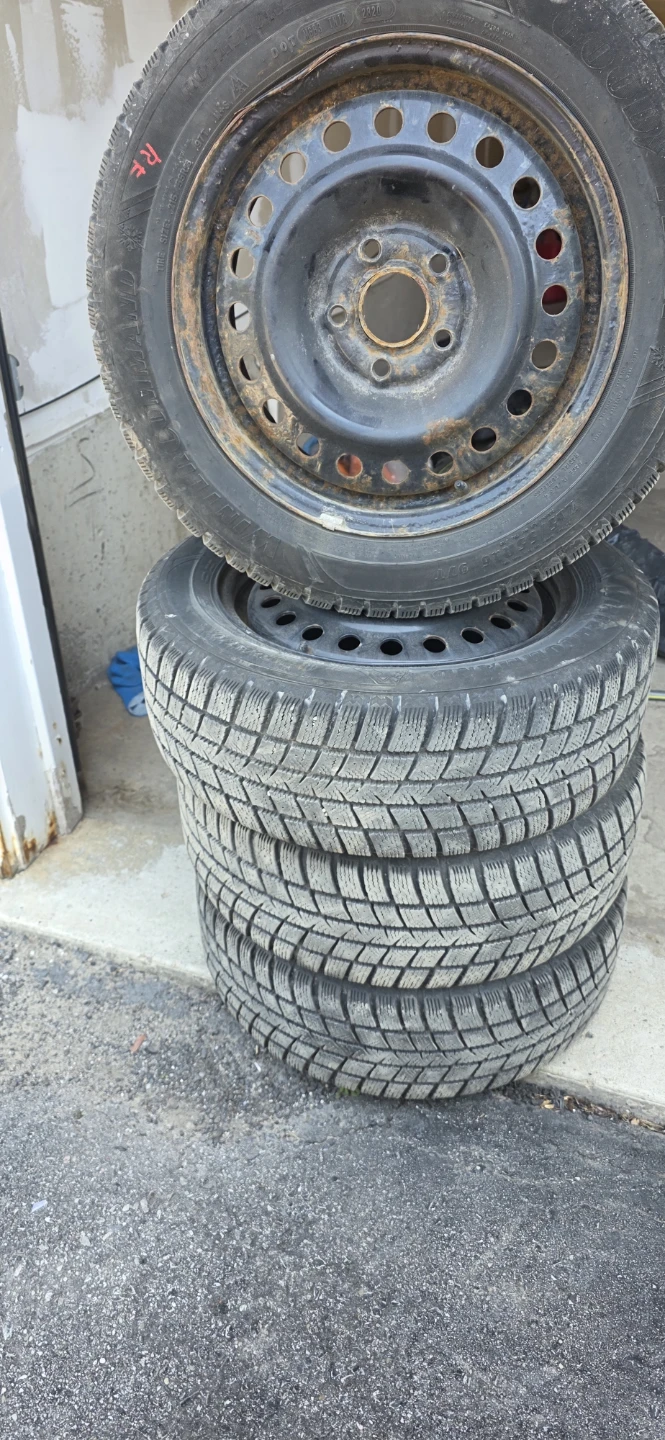 Goodyear Winter Tires on Rims - photo 3