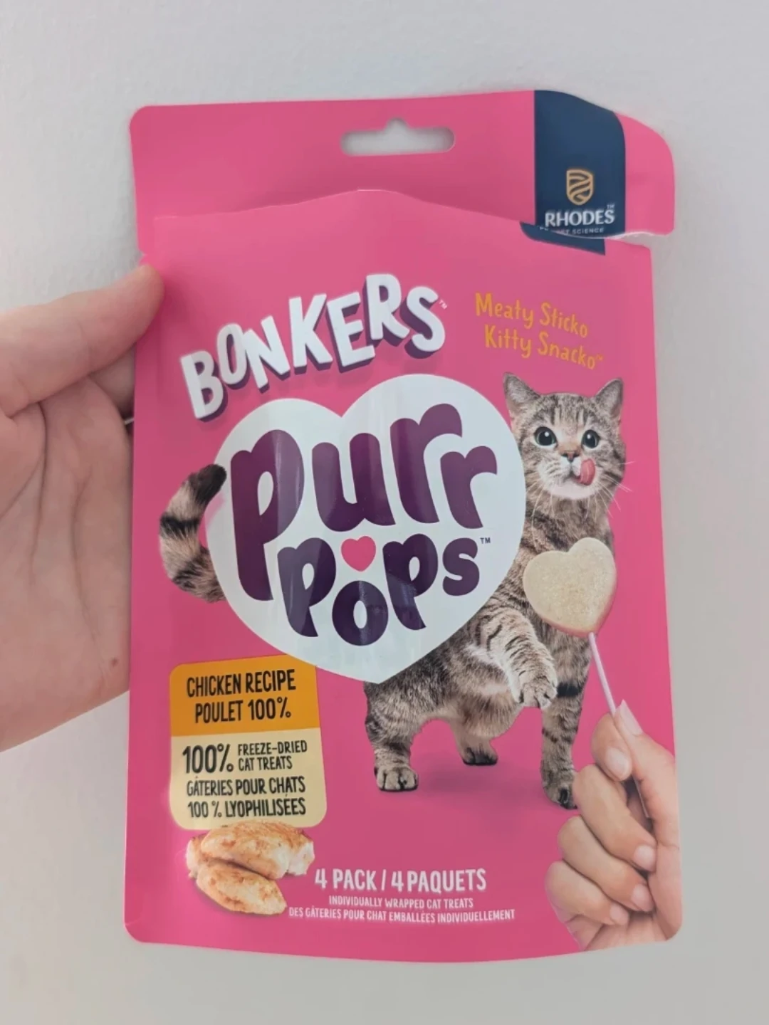 Cat treats - Bonkers Purr Pops Meaty Slicko Kitty Snacko