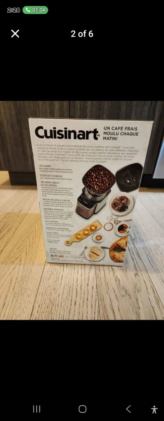 New in box Cuisinart Supreme Grind Automatic Burr Mill - photo 2