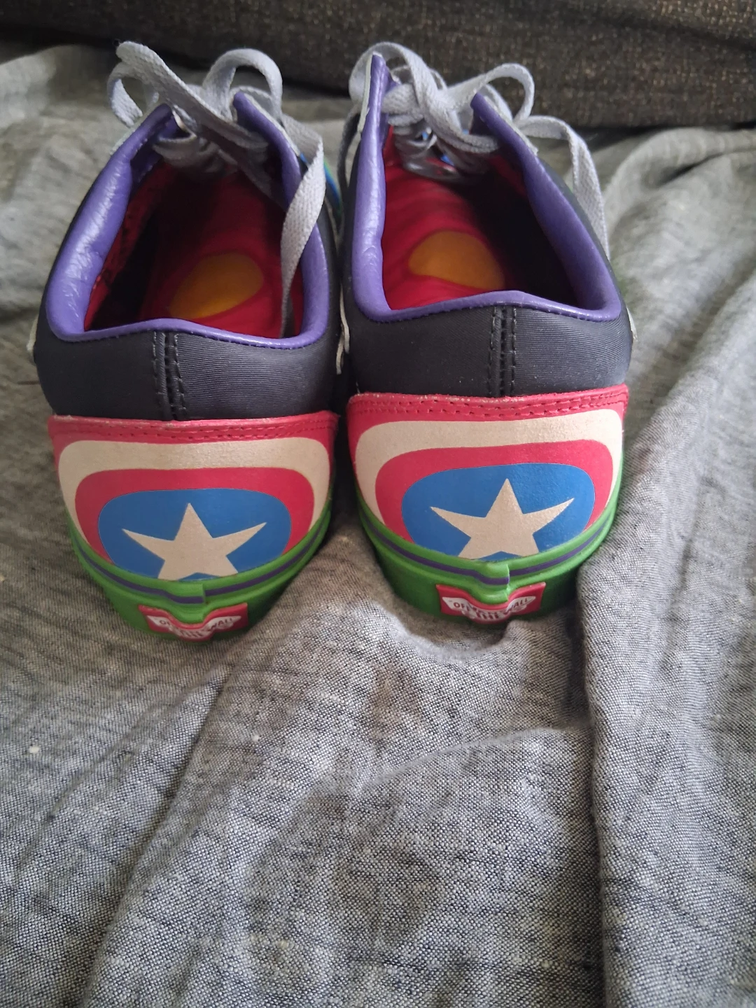 Vans Marvel Old Skool Winged Sneakers - photo 3