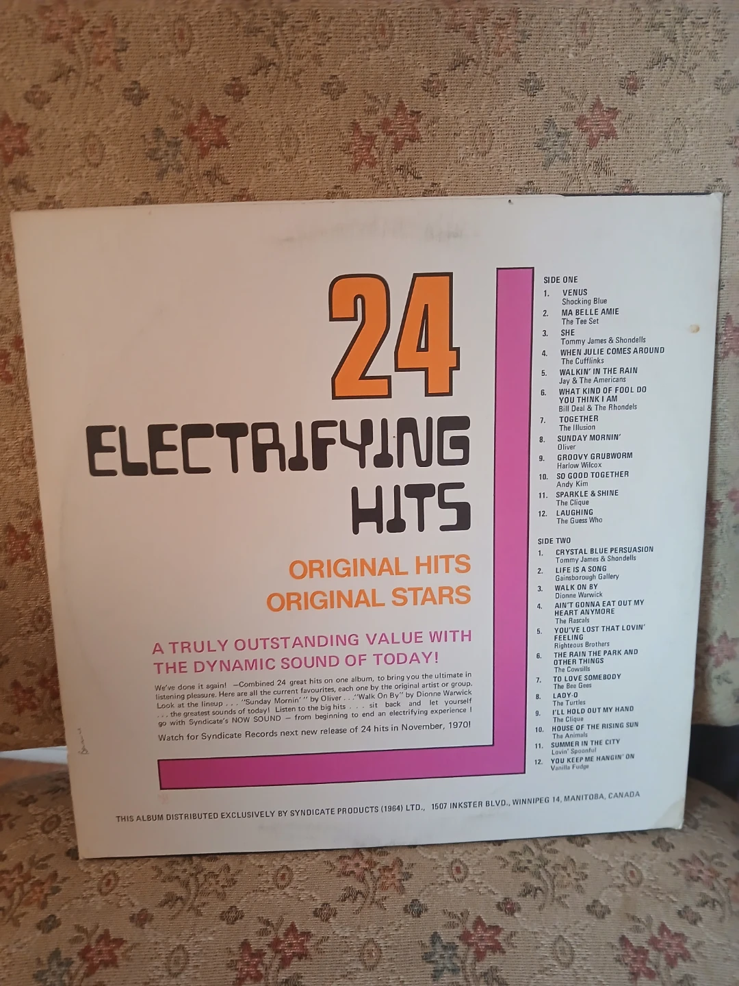 Syndicate Records 24 Electrifying Hits Vinyl Record - photo 4