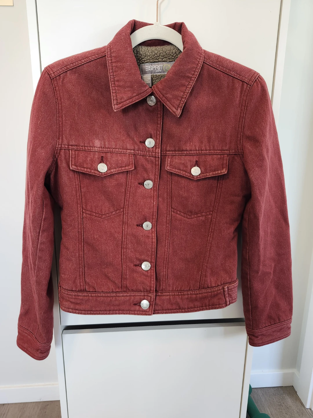 Esprit Jeans Sherpa Lined Denim Jacket XS