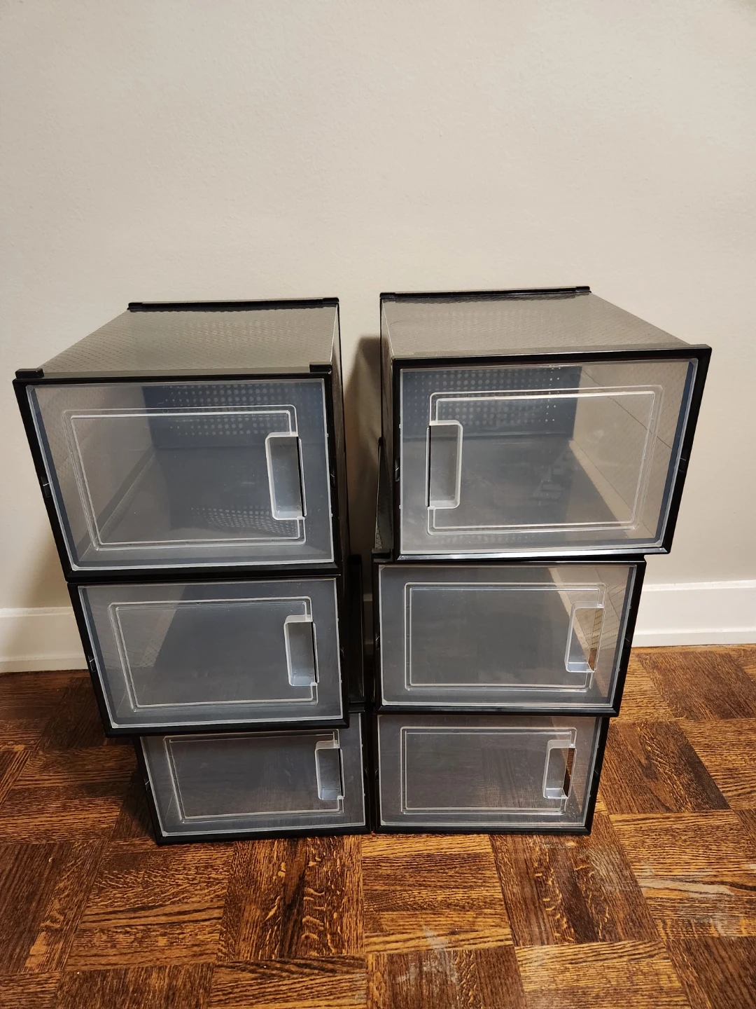 Stackable Shoe Storage Boxes - Set of 6