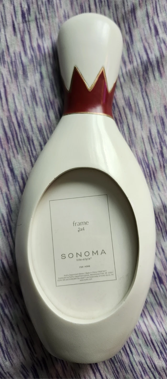 Sonoma Life-Style Bowling Pin Photo Frame
