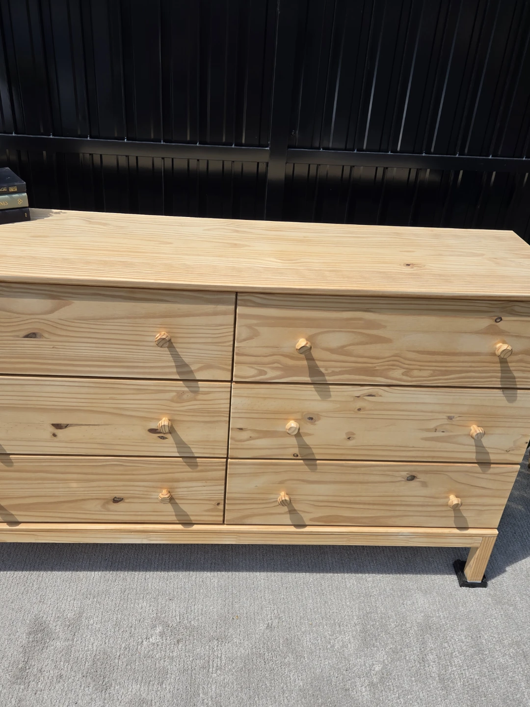 Newly sanded ikea 6 drawer tarva dresser - photo 3