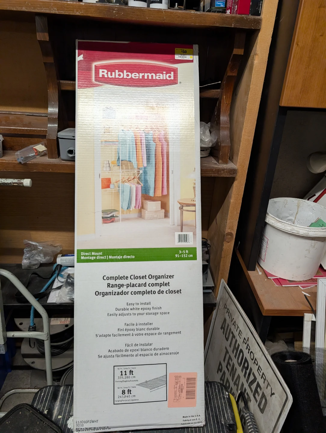 Rubbermaid Complete Closet Organizer - 3-5 ft - photo 4