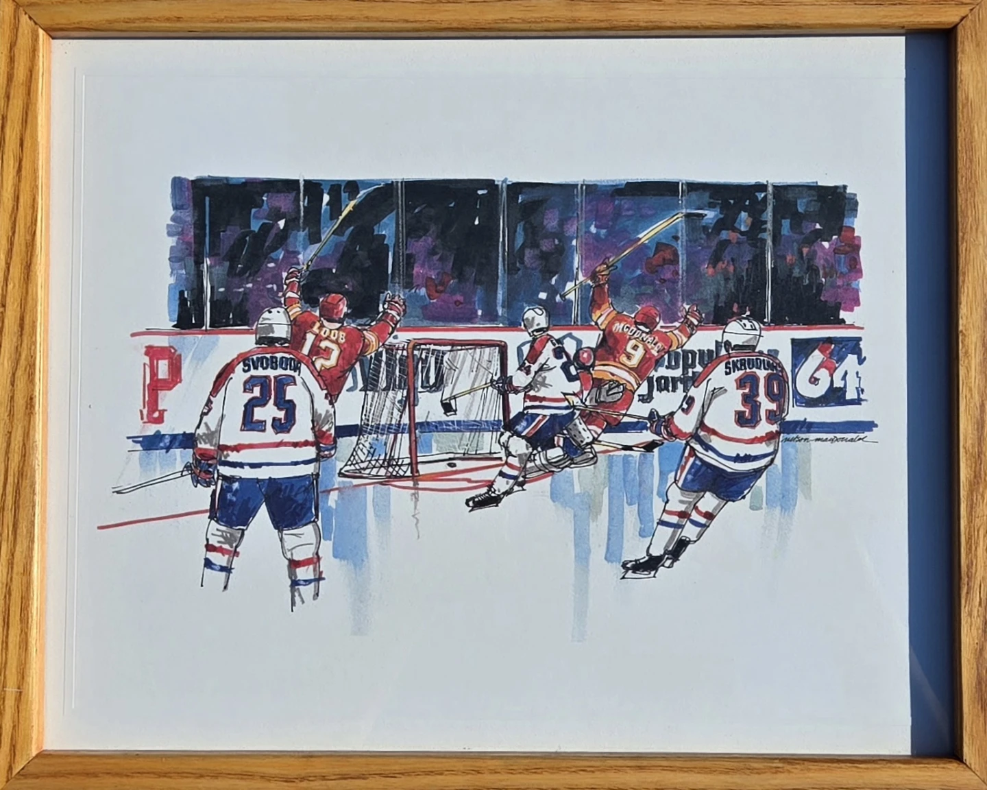Calgary Flames Cup Winning Print (Nelson Macdonald) - photo 2