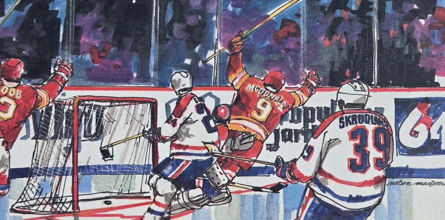 Calgary Flames Cup Winning Print (Nelson Macdonald) - photo 3