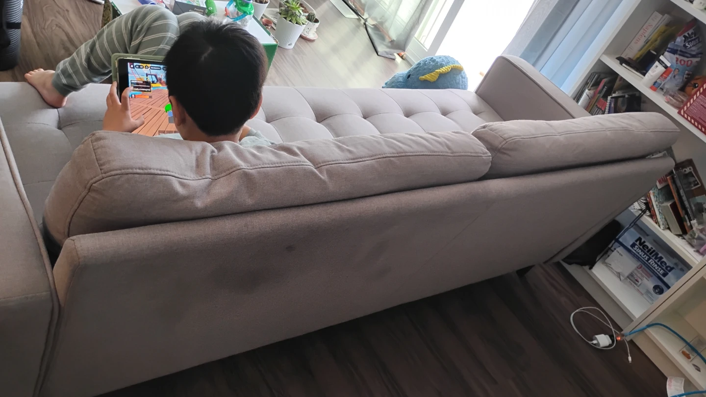 3‑seater fabric sofa for sale. - photo 3
