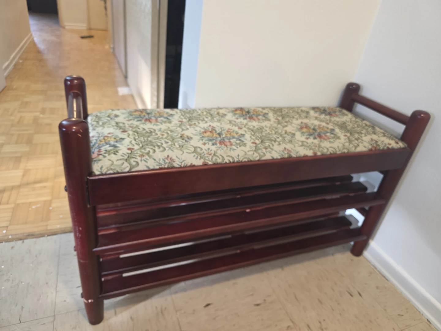 Bench with Shoe Rack - photo 2
