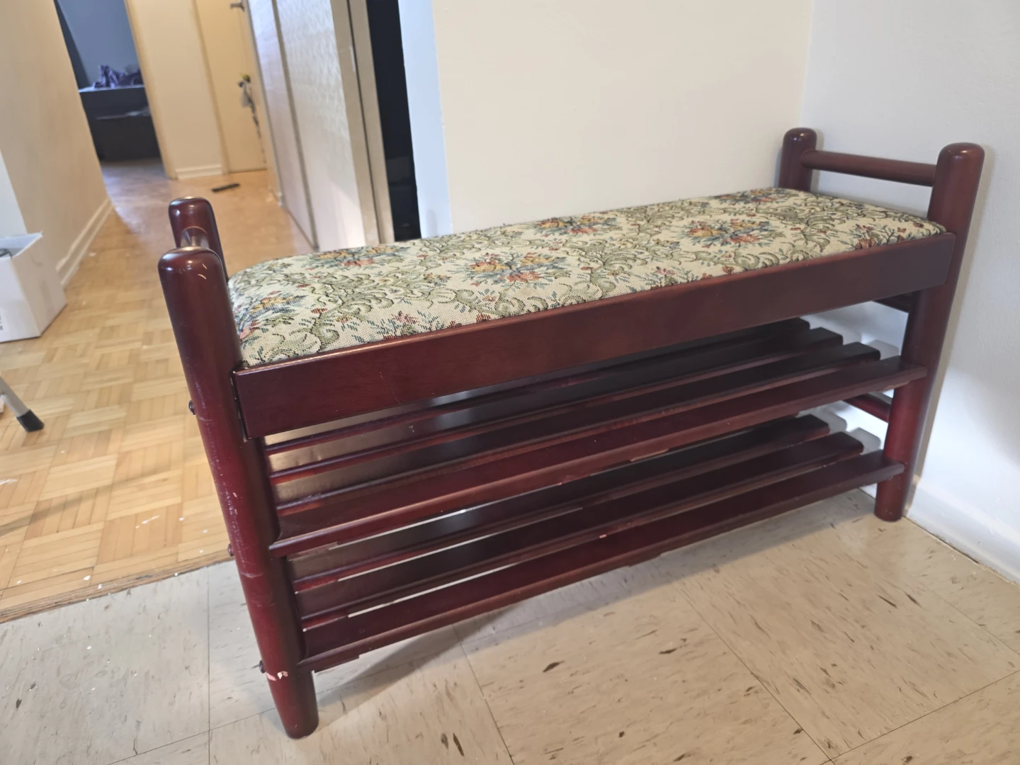 Bench with Shoe Rack - photo 3