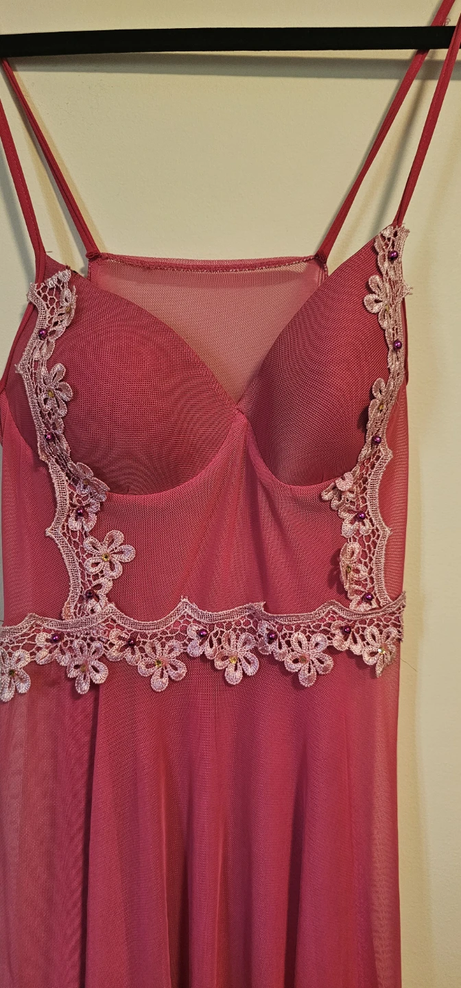 Pink Lace Babydoll Nightgown - photo 2