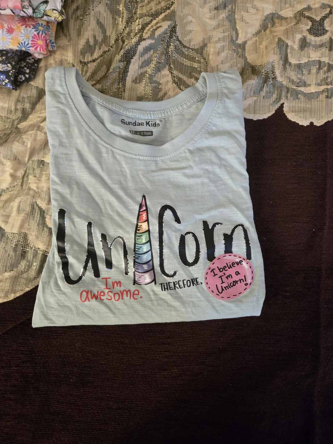 Sundae Kids Unicorn T-Shirt Size 10-12 Years - photo 2