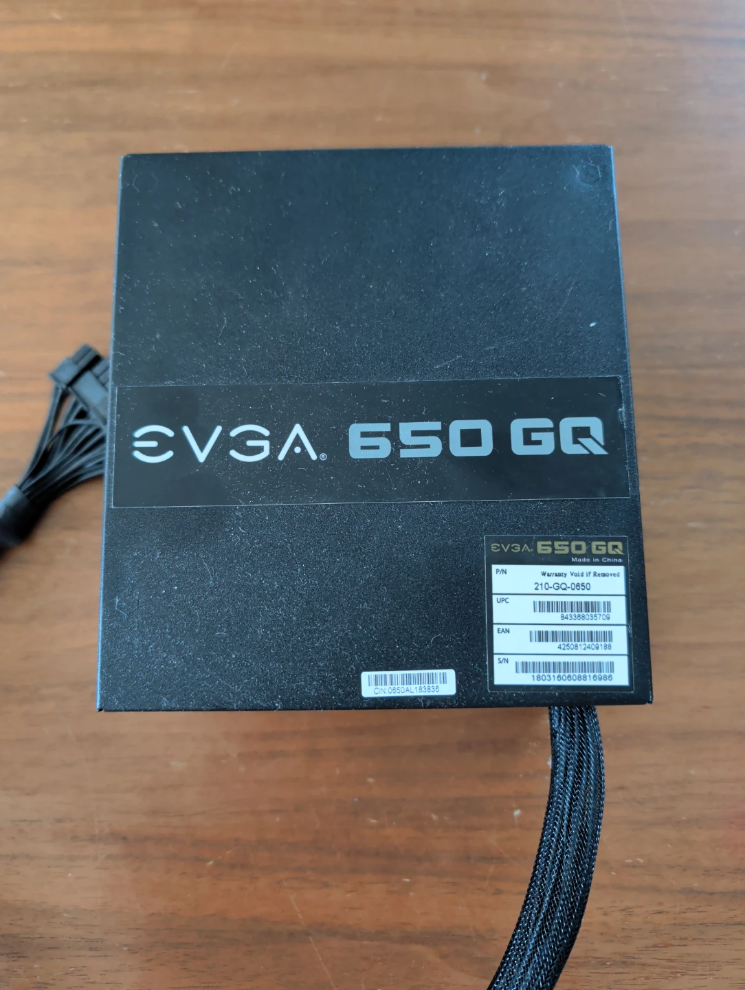 EVGA 650 GQ Power Supply