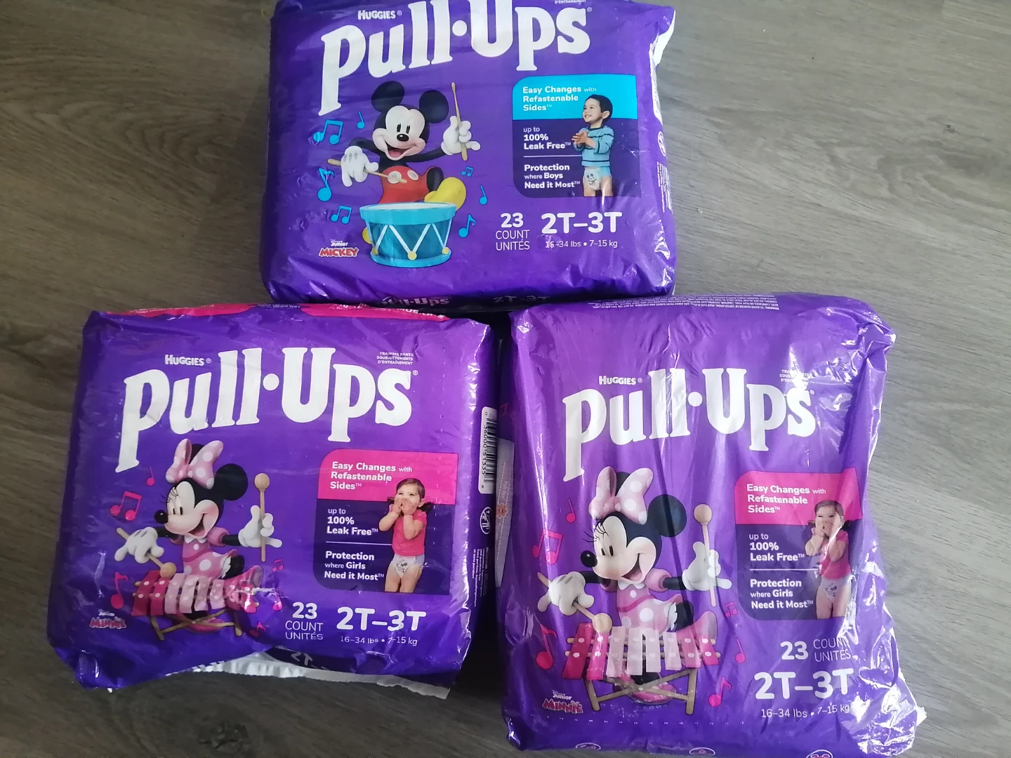 Huggies Pull-Ups Training Pants 2T-3T (23 Count) - 3 Packs