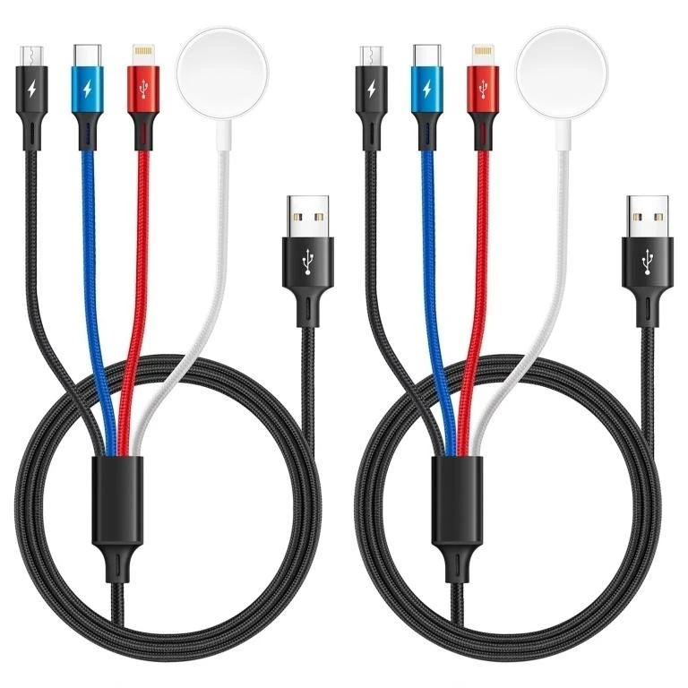 Multi Charging Cable Nylon Braided USB C/Lightning