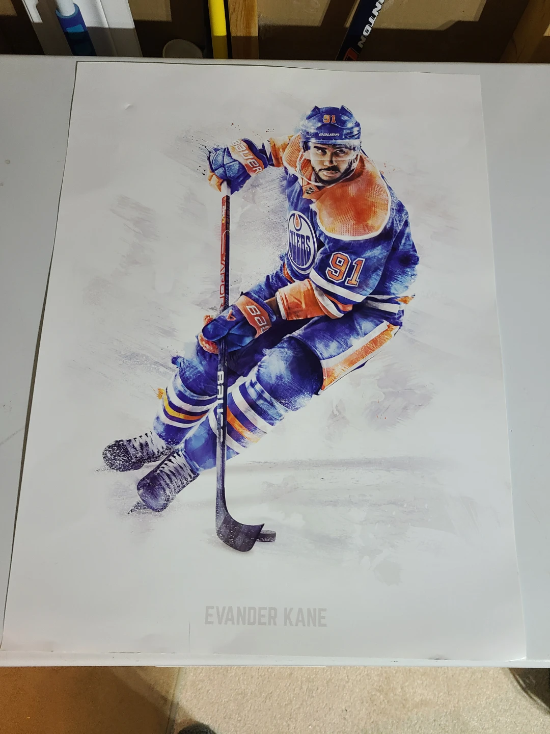 Evander Kane Edmonton Oilers Hockey Print