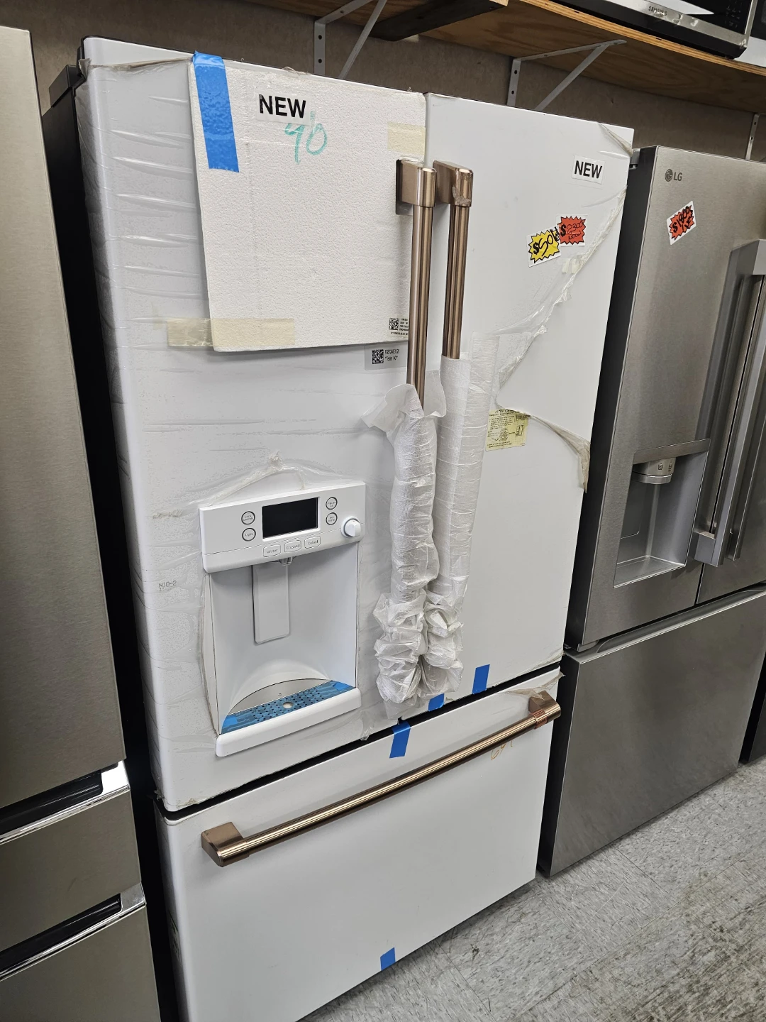 New GE Cafe 36in matte white Refrigerator