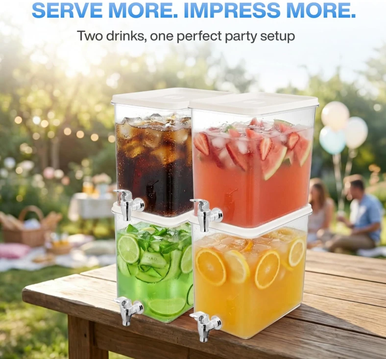 2 Gallon Beverage Dispensers (4 Pack) - photo 4