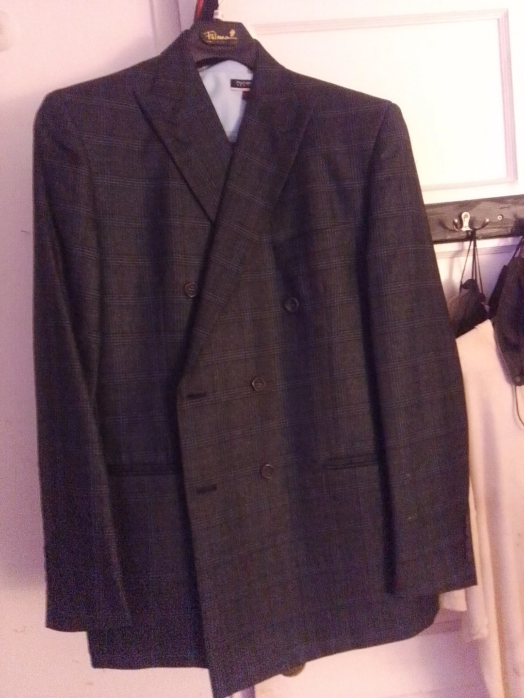 Men's Pinstripe Suit Jacket and Pants