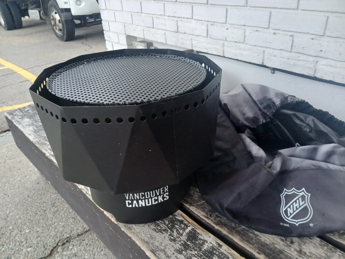Portable Vancouver Canucks Fire Pit
