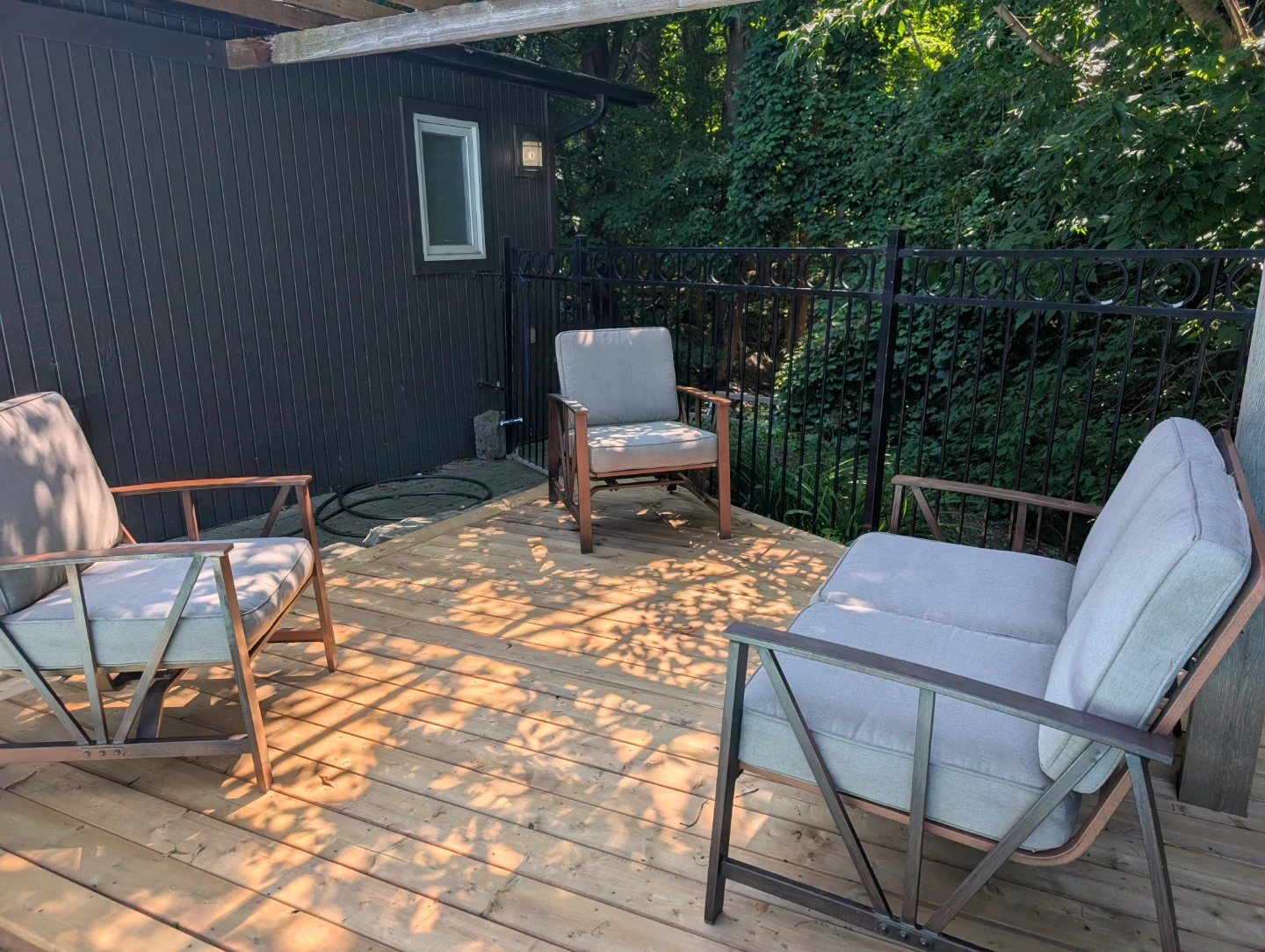 Free patio cushions fair condition chairs not included