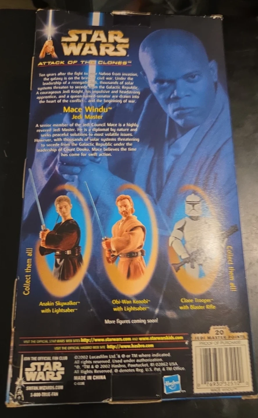 Star Wars Attack of the Clones Mace Windu Action Figure - photo 5