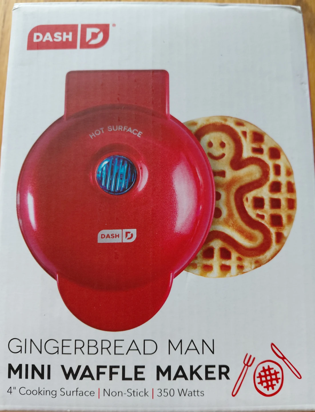 Gingerbread Man, Snowflake Mini Waffle Maker