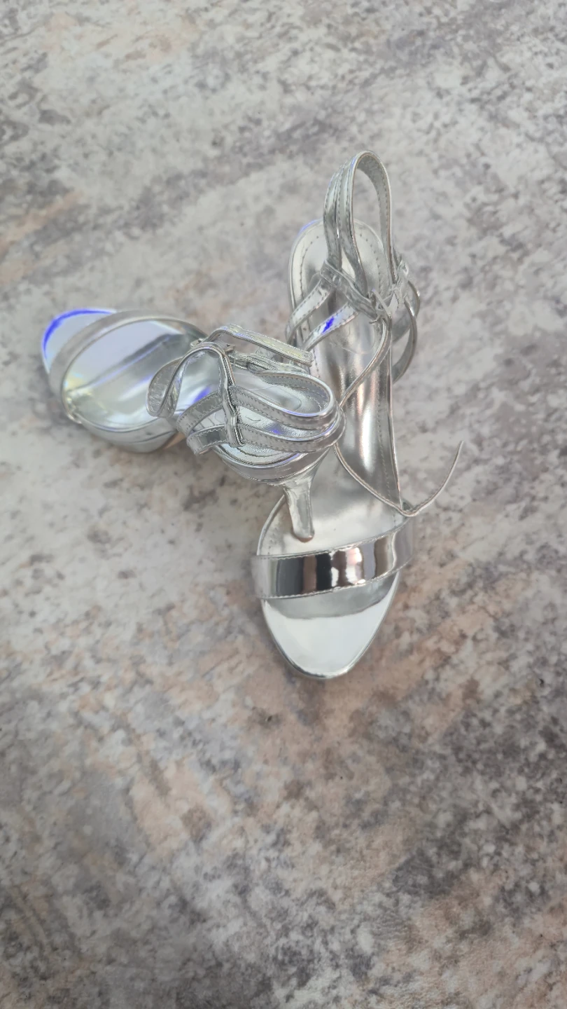 Silver Strappy Heels - photo 2