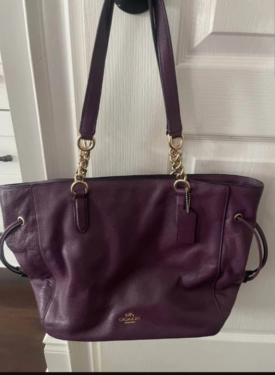 Coach Leather Tote Bag