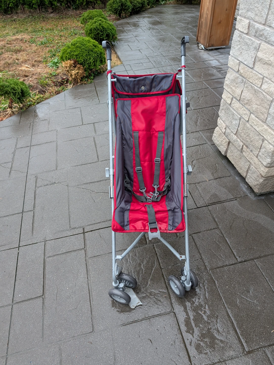 Red and Grey Lightweight Stroller