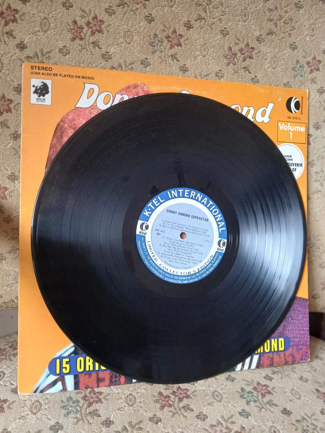 Donny Osmond Superstar Vinyl Record - K-Tel International - photo 2