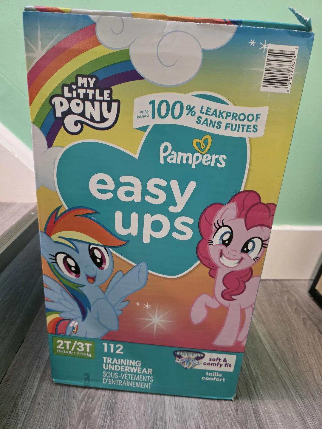 My Little Pony Easy Ups Training Underwear 2T/3T - 112 Count