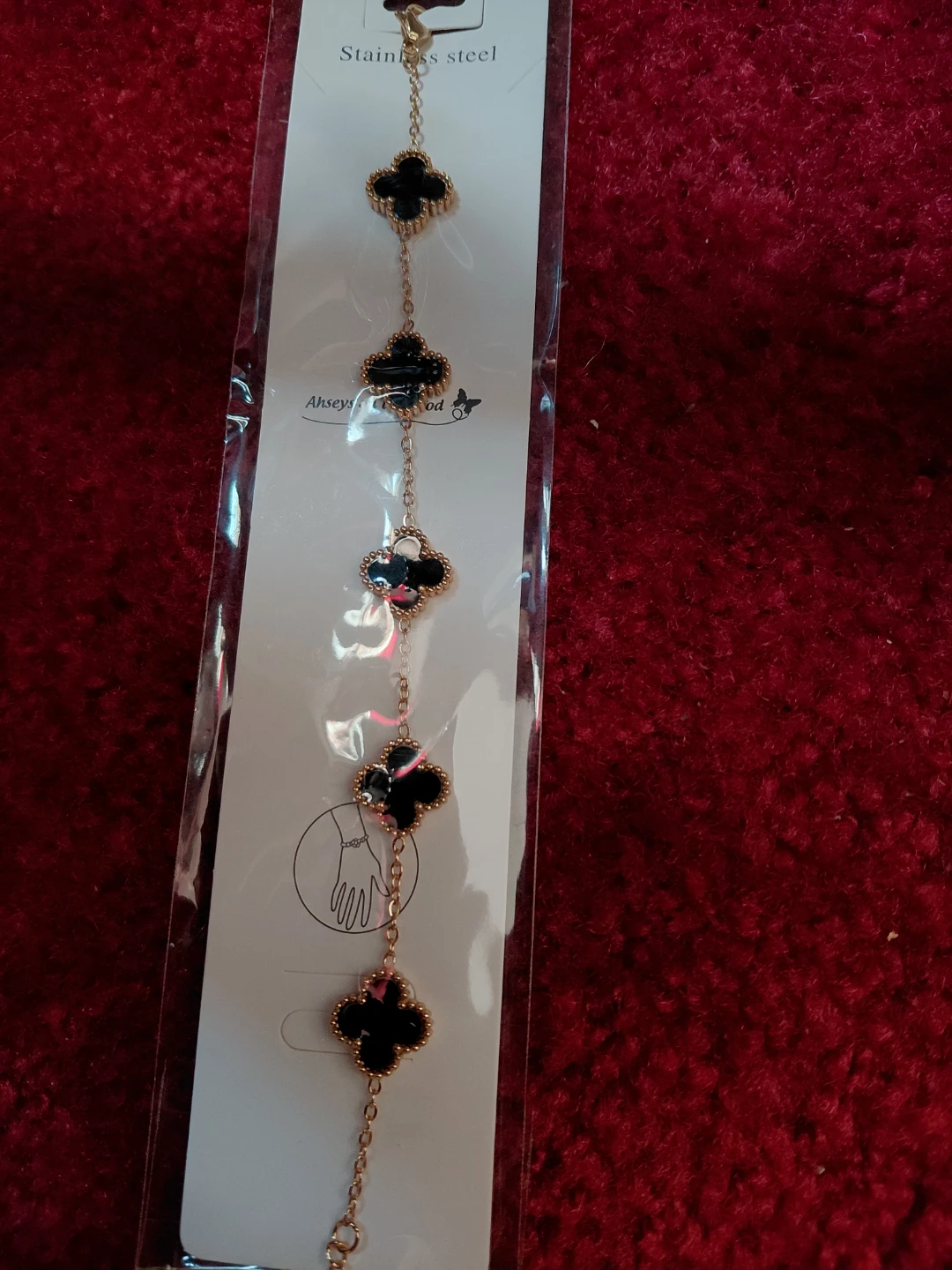 Stainless Steel Clover Bracelets - Set of 3 - photo 3