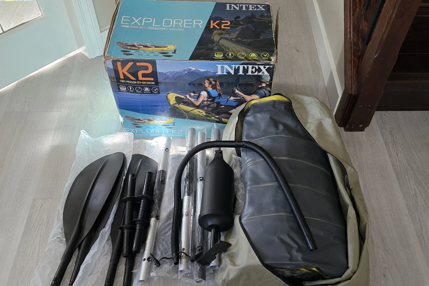 INTEX 68307EP Explorer K2 Inflatable Kavak - photo 2