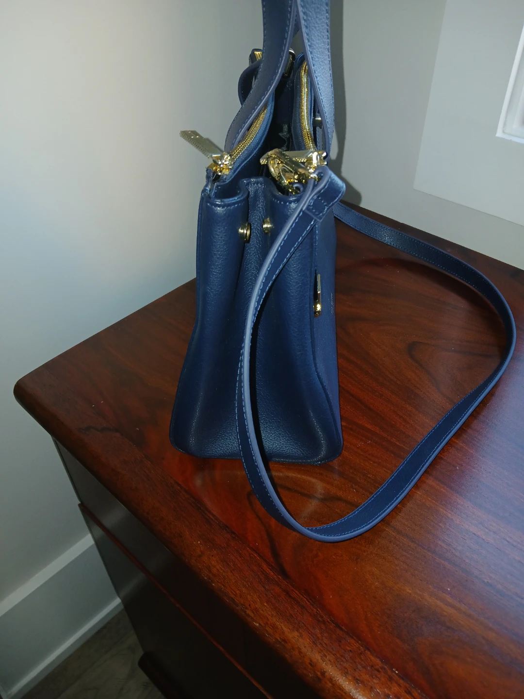 Ted Baker London Navy Leather Satchel Bag - photo 2