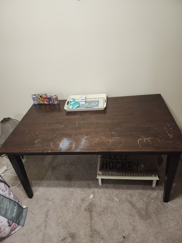 Dark Wood Dining Table