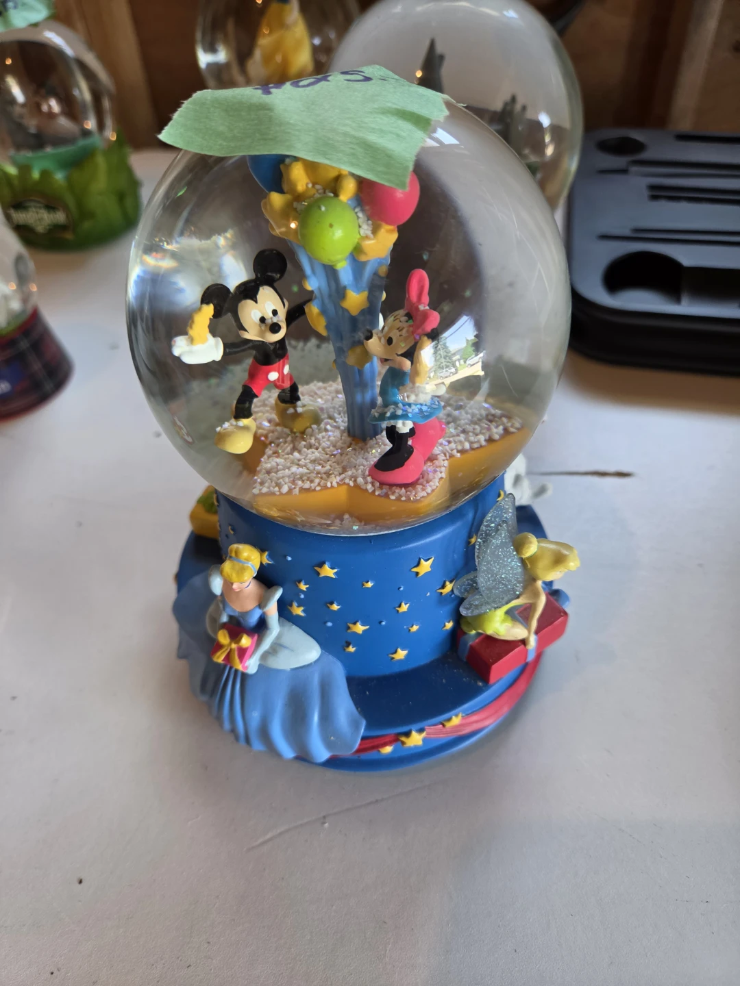 Disney Mickey Minnie Cinderella Snow Globe