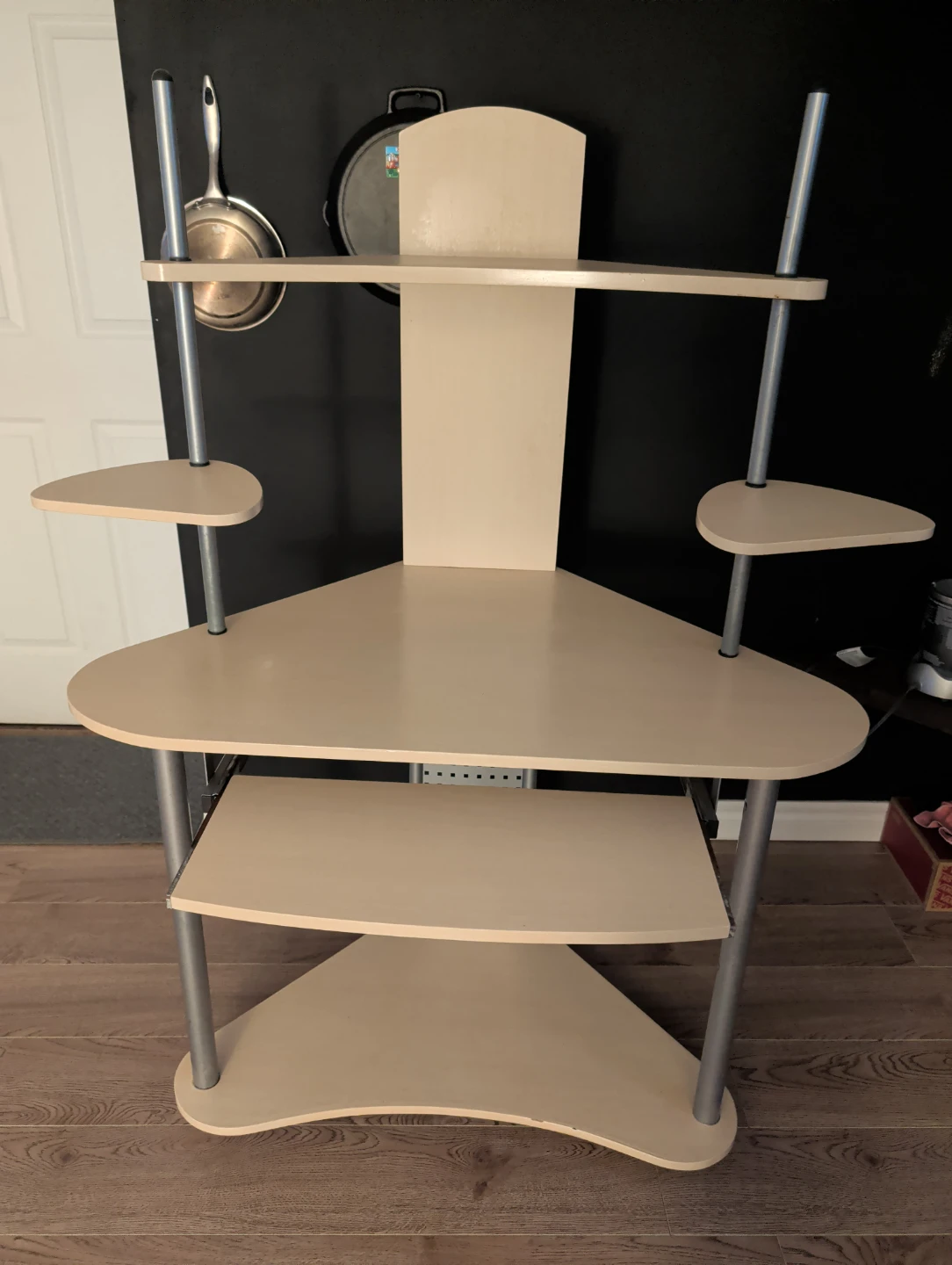 Corner Computer Desk with Shelving