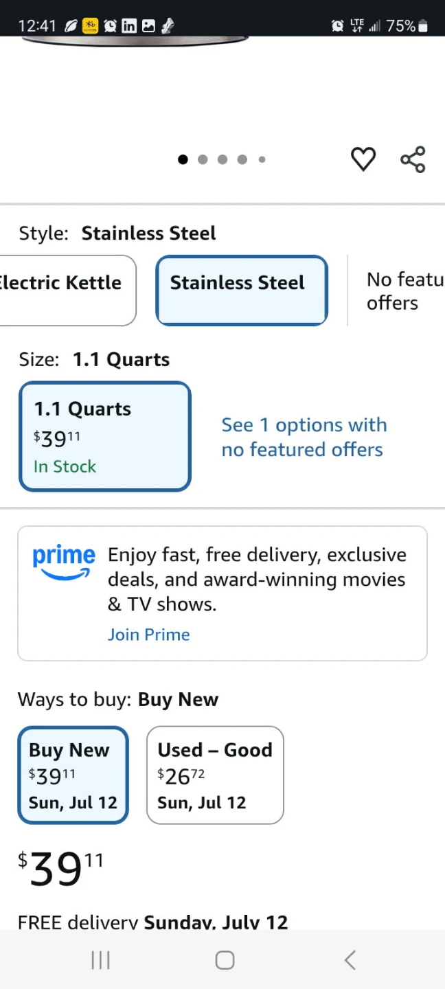 Small Stainless Steel Electric Kettle - photo 4