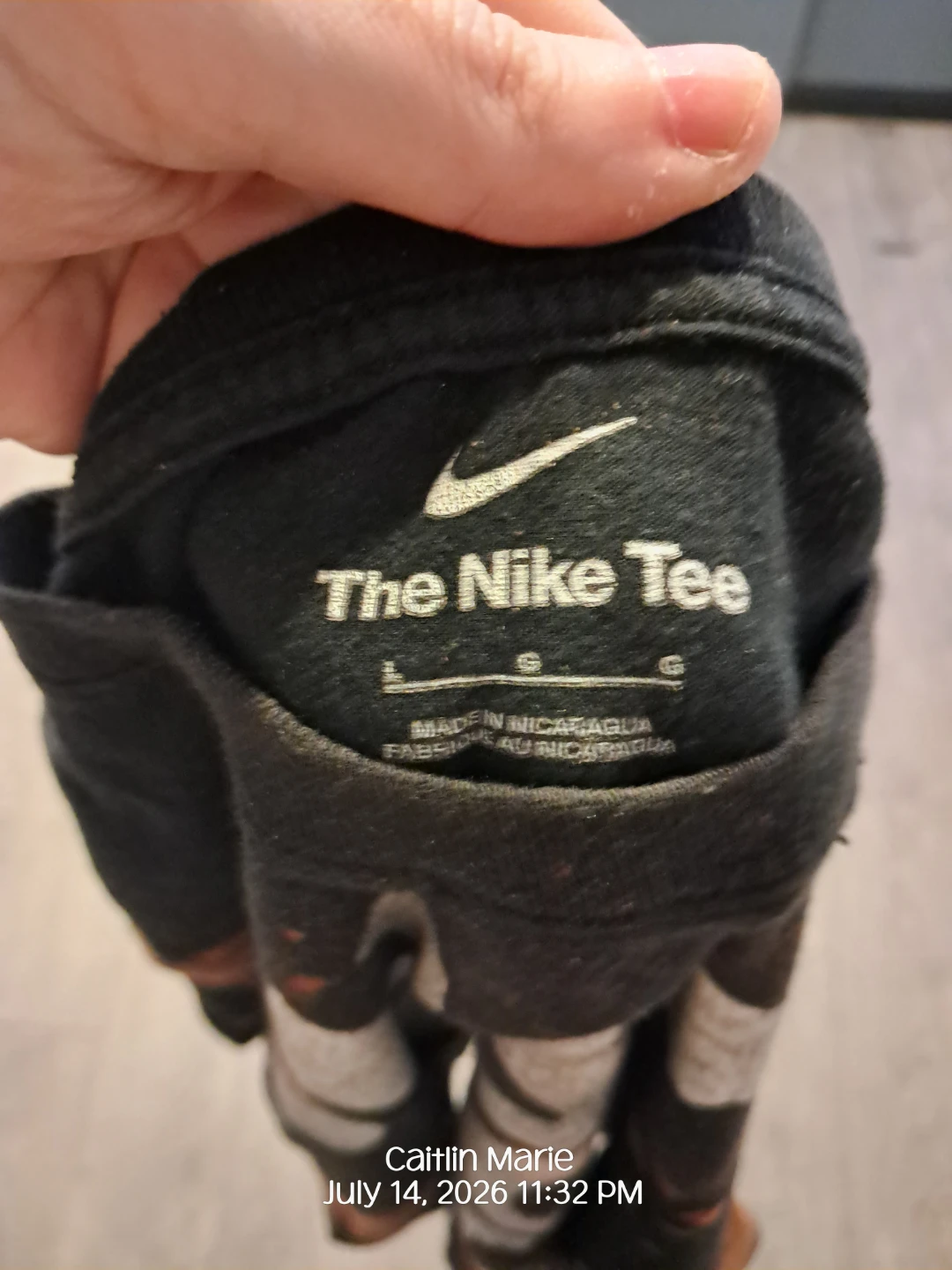 Nike BLEACH TIE DYED "Just Do It"  T-Shirt - photo 3