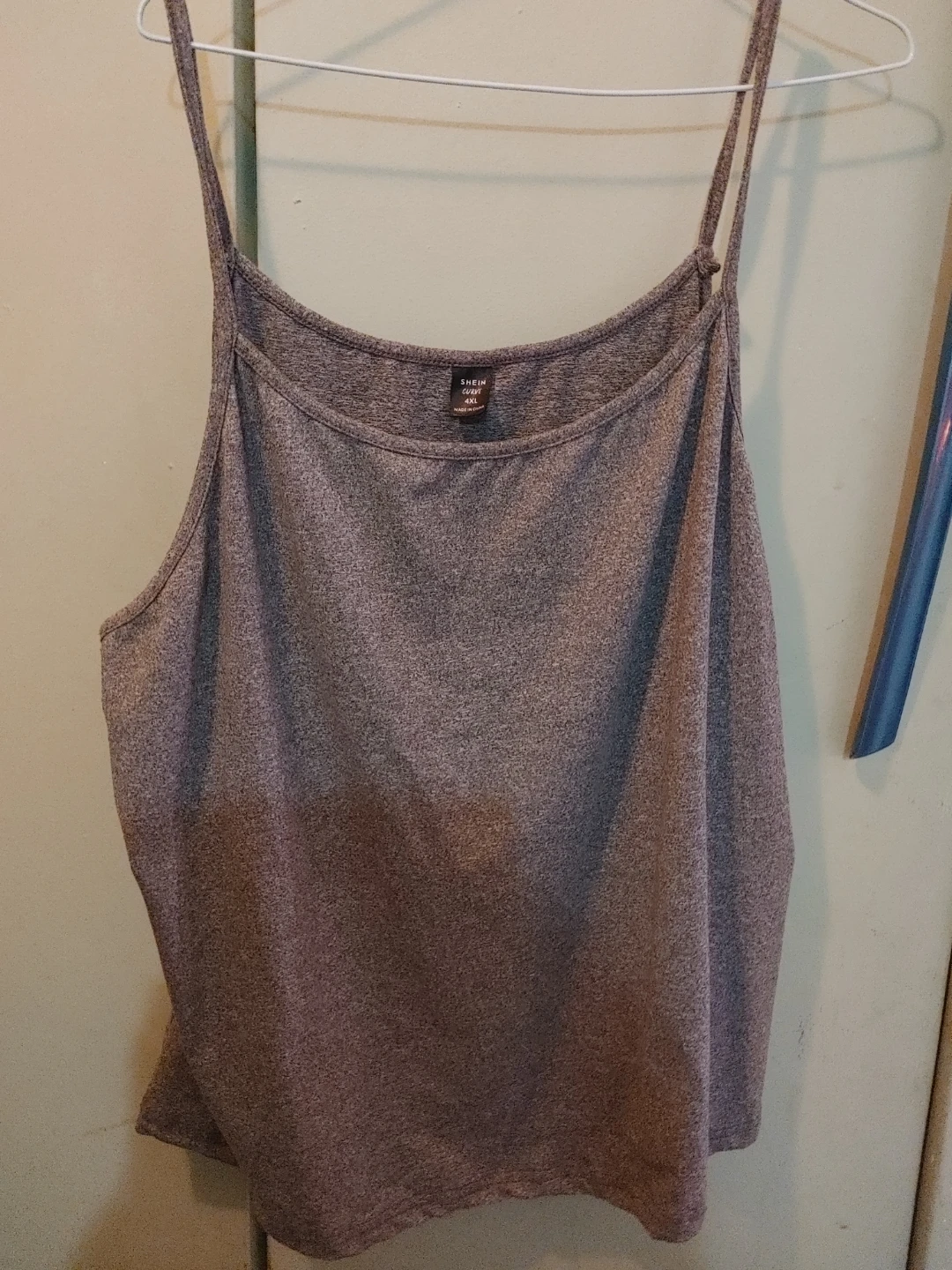 Shein Curve grey camisole top 4XL