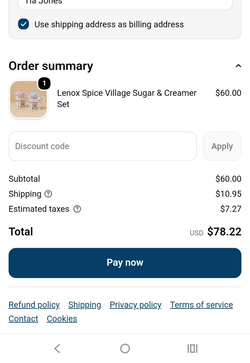 Lenox Spice Village Sugar & Creamer Set - photo 5