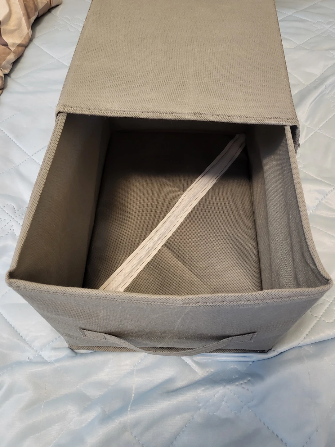 Grey Storage Bin with Handles - photo 2
